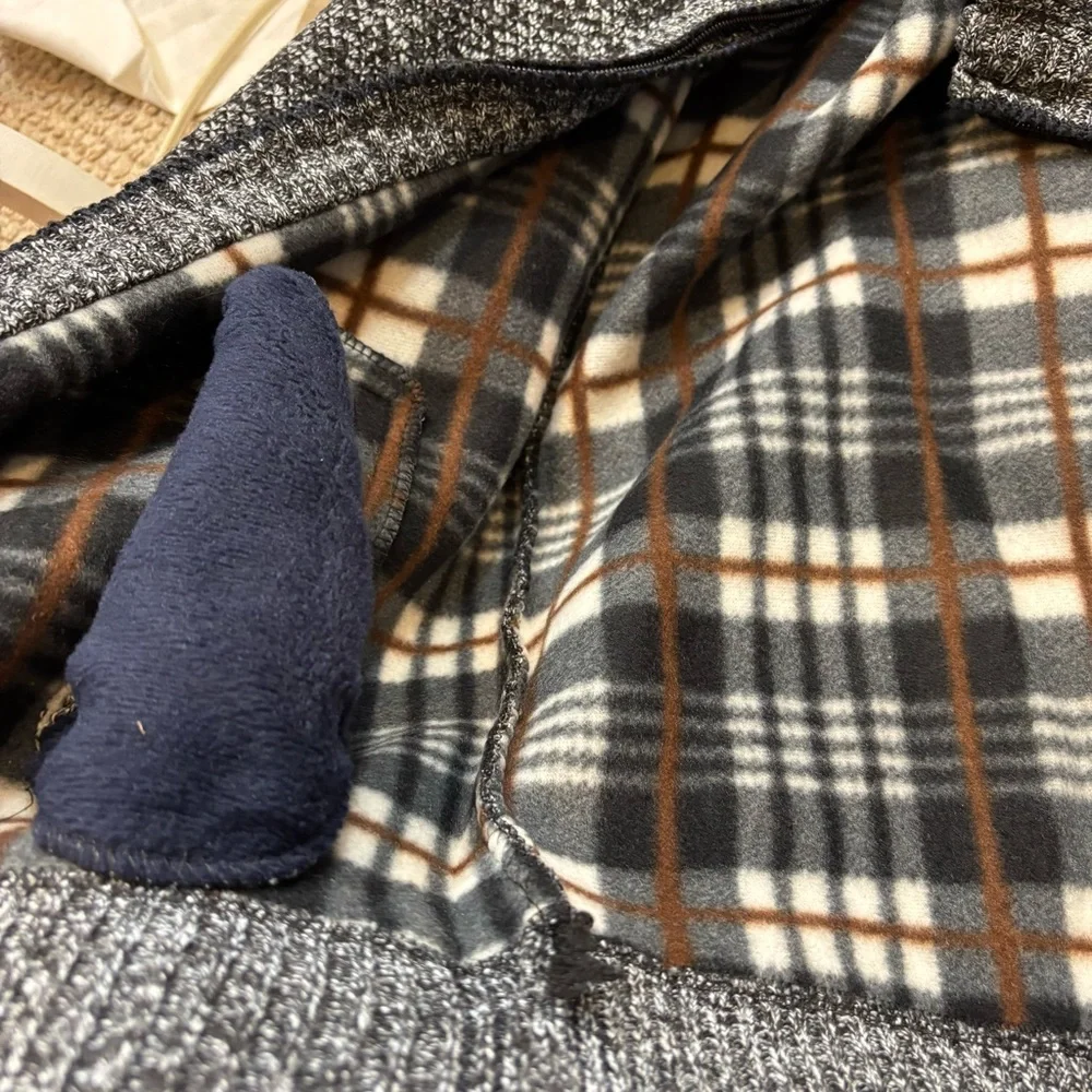 Brand new without Tags Men’s Knit Flannel Lined Full Zip Jacket See Measurements
